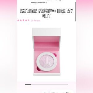 Jeffree Star Lick my Gl** extreme frost highlighter. Brand new in box.